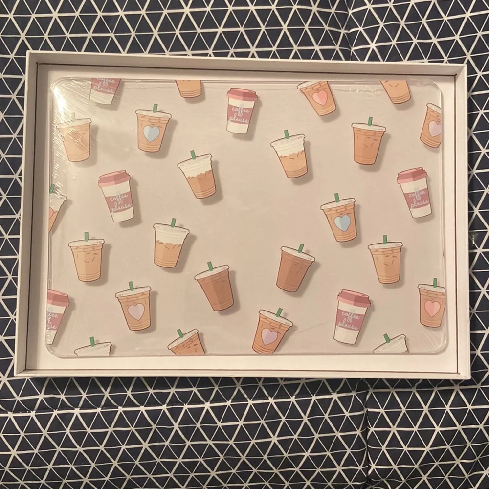 Velvet caviar Mac book air coffee please case. model A1706